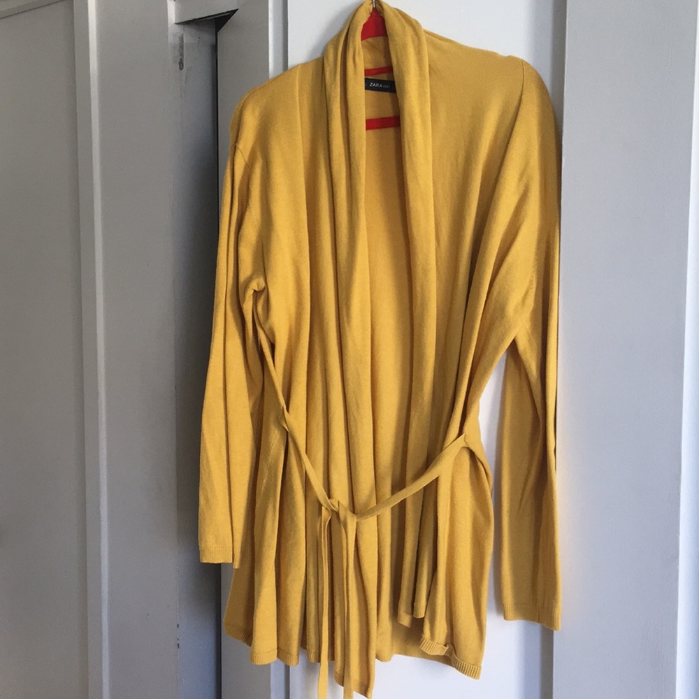 Yellow comfy cardigan